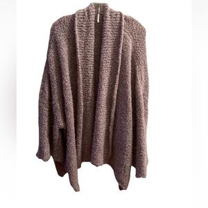 Free people Cardigan Size Small Purple BFF Cardigan Open Front Oversized